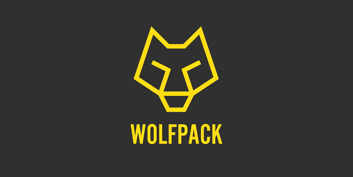 branding  Outdoor wolf print corporate wander hiking outside identity brand logo design