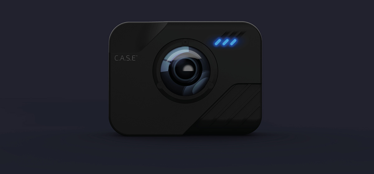 smart camera ai IoT industrial design  product design  rendering law enforcement dashcam animation  prototype