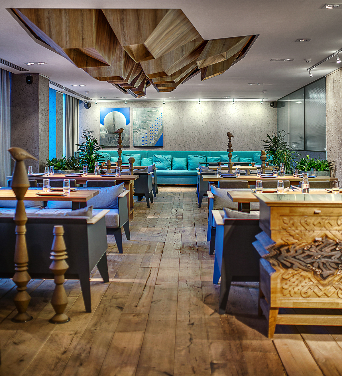 kiev ukraine balbek 2bgroup restaurant Interior natural design