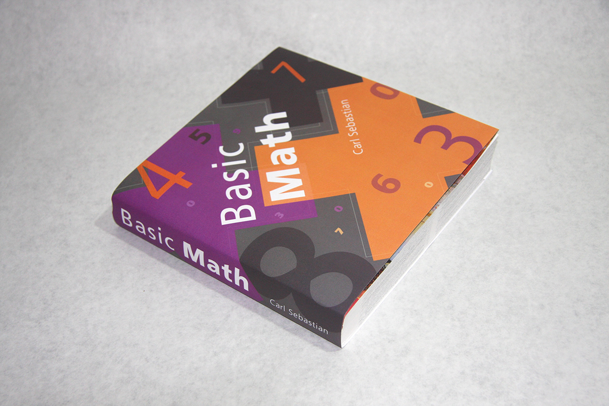 math book design purple orange type basicmath
