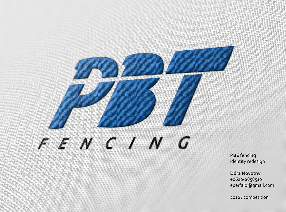 Corporate Identity fencing sport logo