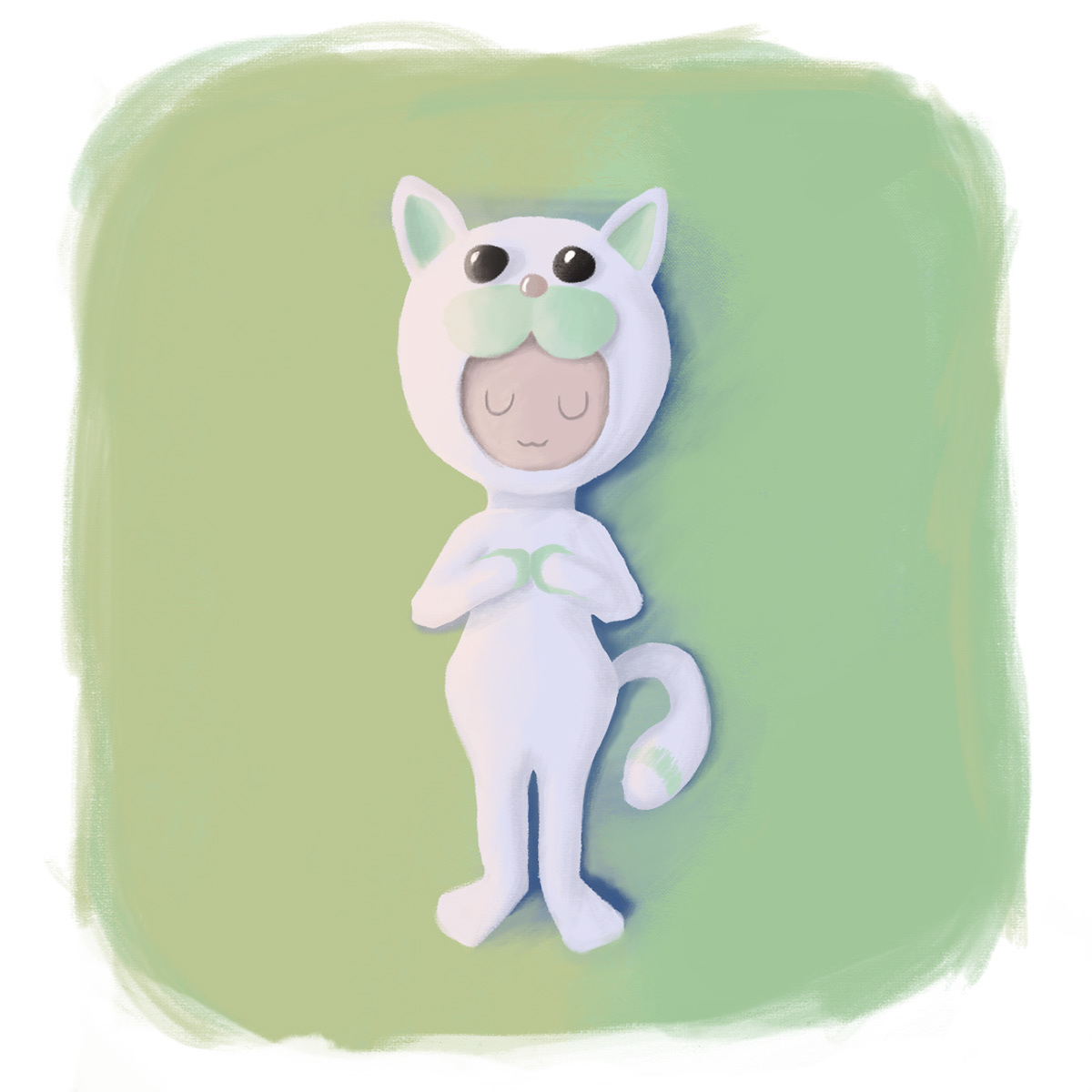 characterdesign colores conceptart descansar digital Gato illustracion ILLUSTRATION  niño
