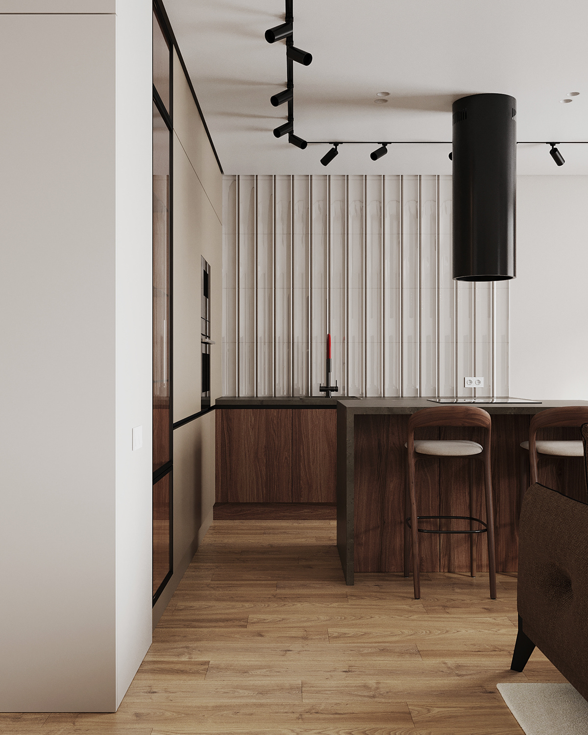 3ds max corona interior design  visualization modern archviz Render kitchen bedroom apartment