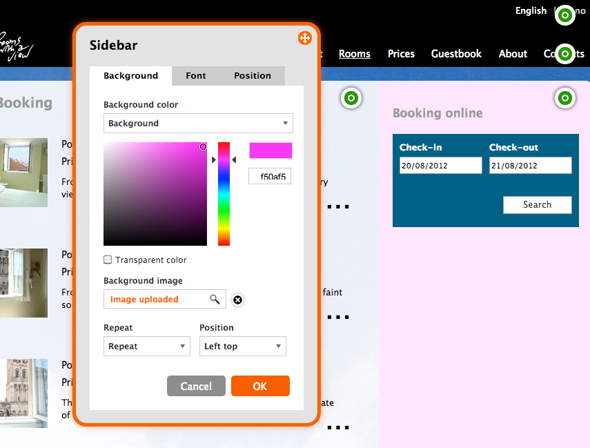 Adobe Portfolio web app Startup user interface freshcreator software
