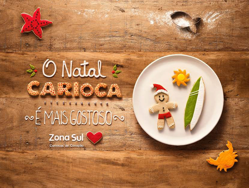 Christmas art direction  Rio de Janeiro Brazil carioca natal Gingerbread design advertisement xmas