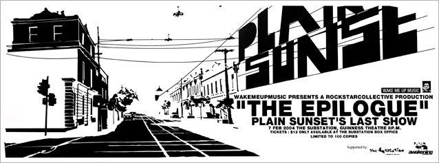 plain sunset punk rock gig flyers punksnotdead