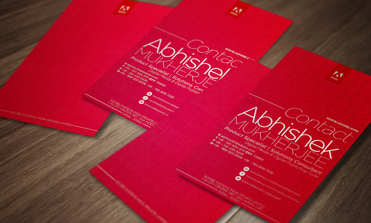 adobe business card business card