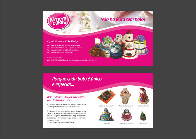 Kimera Cakes cake design craft decoration brandbook Exhibition  structure Catalogue Fair Exposição Stand flyer wedding