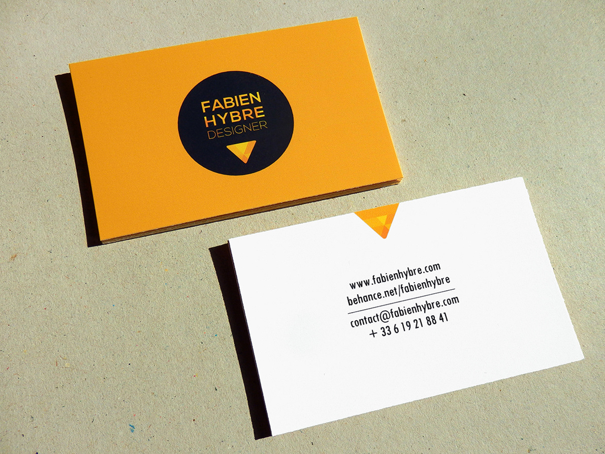 Fabien Hybre design designer business card carte de visite