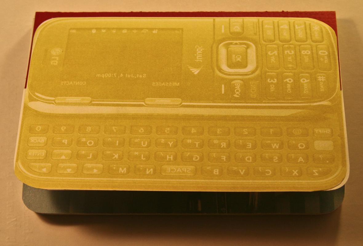 letterpressed  letterpress Bookbinding text book phone boston digital tactile conversation