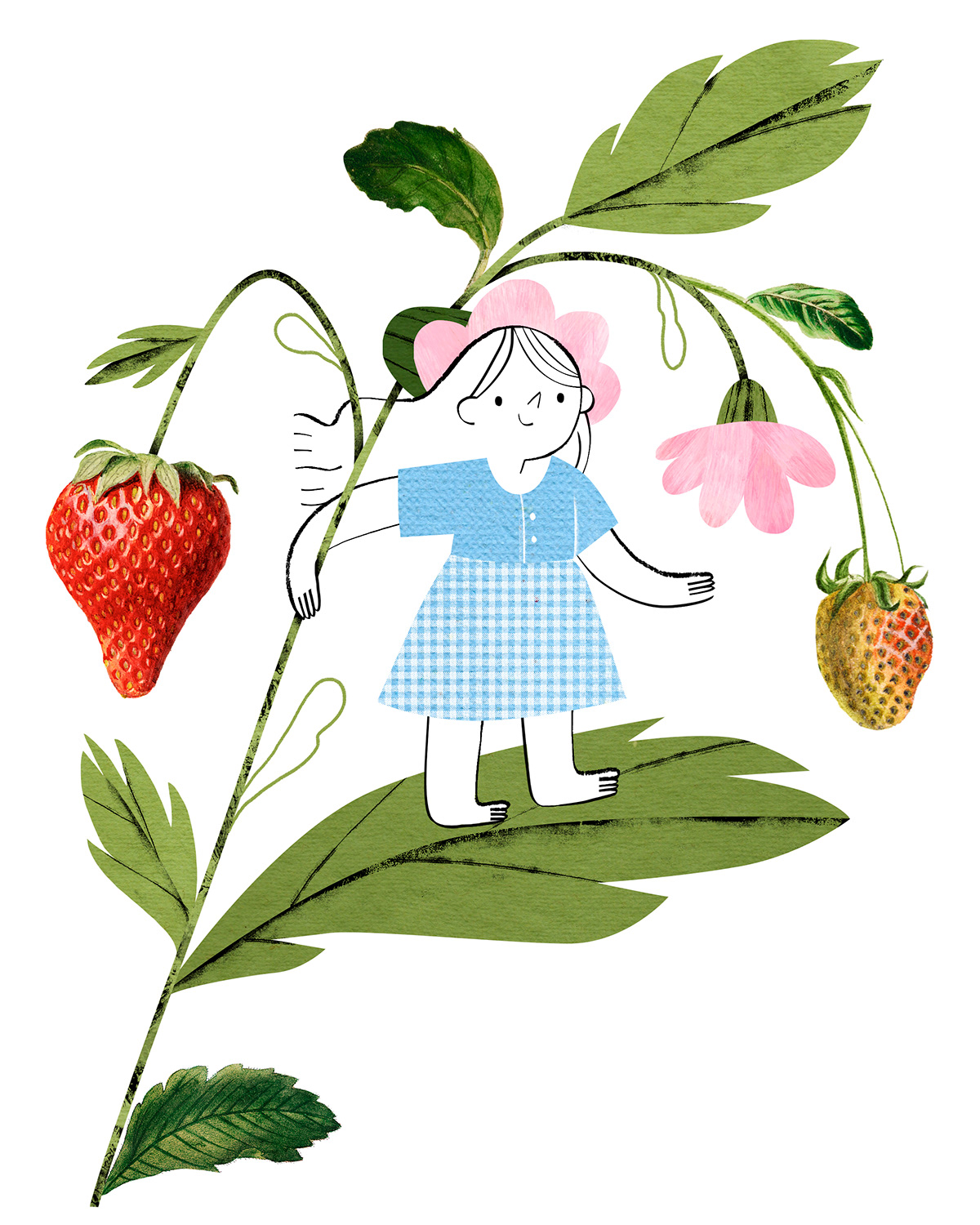 ant Bouquet bugs flower girl leaf spring strawberry