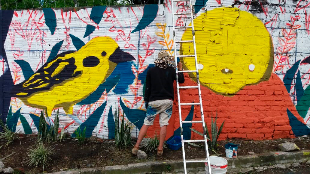 Mural wall Graffiti streetart
