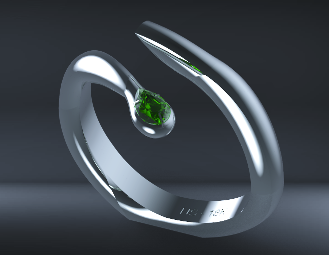 3D 3d design bracelet design earrings emerald jewelry Jewelry Design  Necklace ring