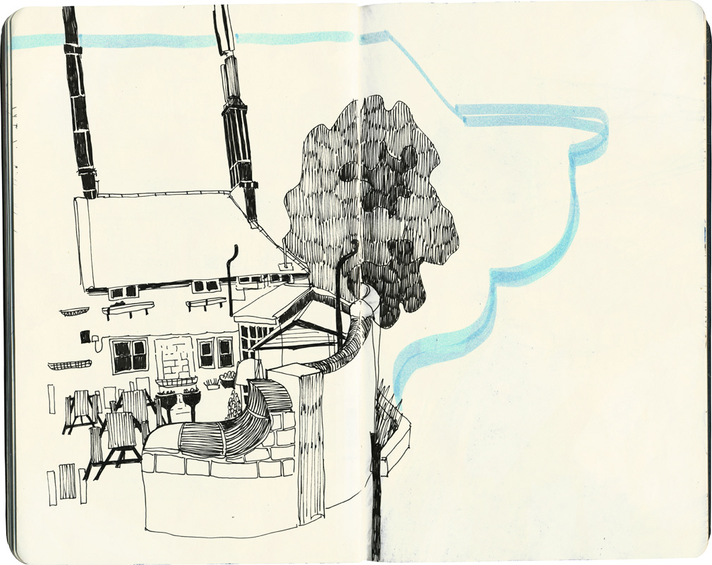 Drawing  sketch moleskine ILLUSTRATION  Travel study Daily Art Landscape ink pen journal