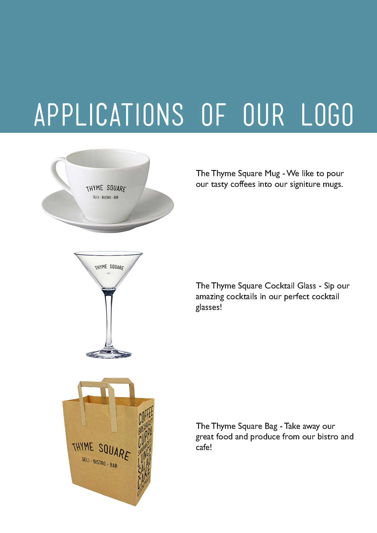 manu brand guidelines business Rebrand logo Coffee shop deli bistro bar cocktails
