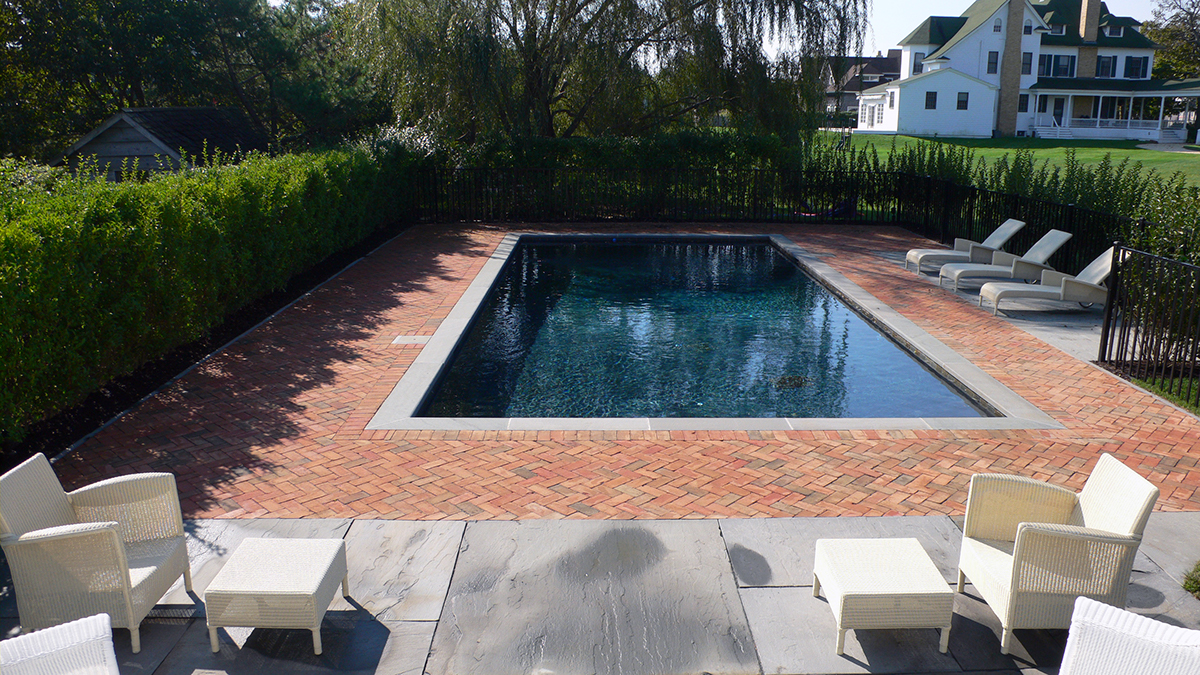 garden Landscape design stone Pool Outdoor Space 