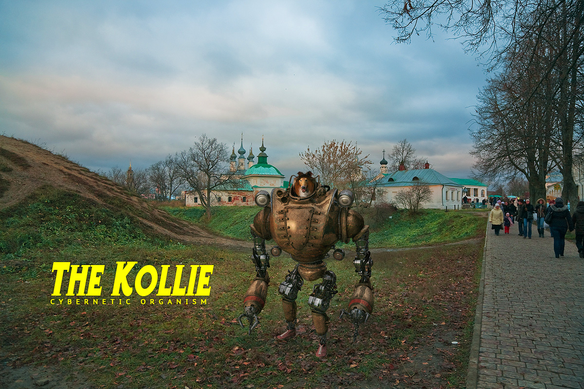 Koliie robot Cyborg suzdal collie dog 3D ussr soviet biorobot Soviet biorobot top secret Soviet Russia