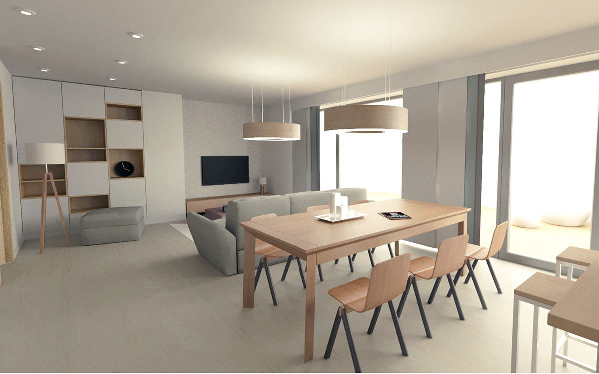 AB Inwestor Classic modern Appartment offer investment presentation wood