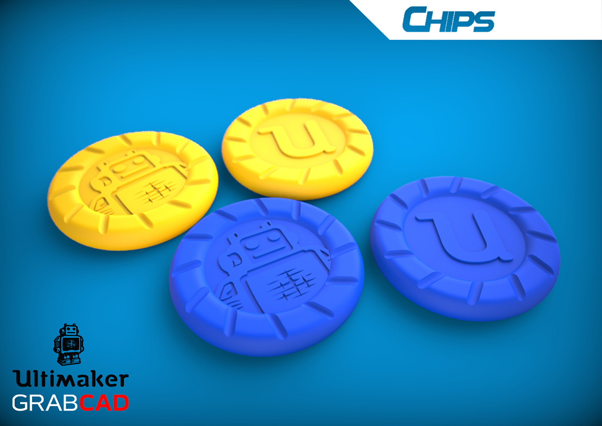 toy Ultimaker chip Catpult Fun game contest GrabCad 3D 3d print 3d printing makerbot replicator