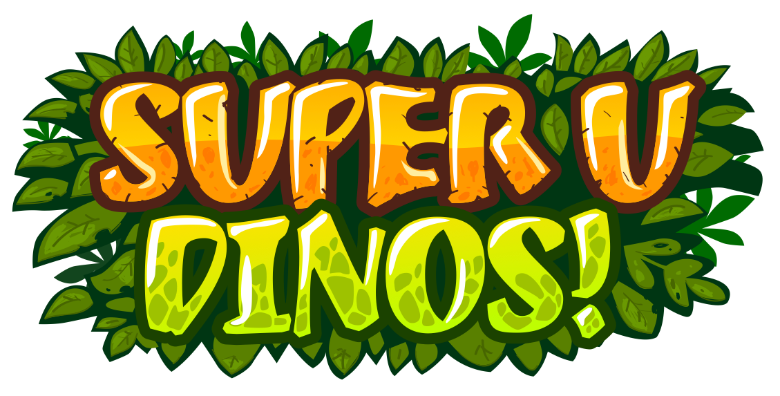 Super U Dinos Game Art backgrounds dinosurus