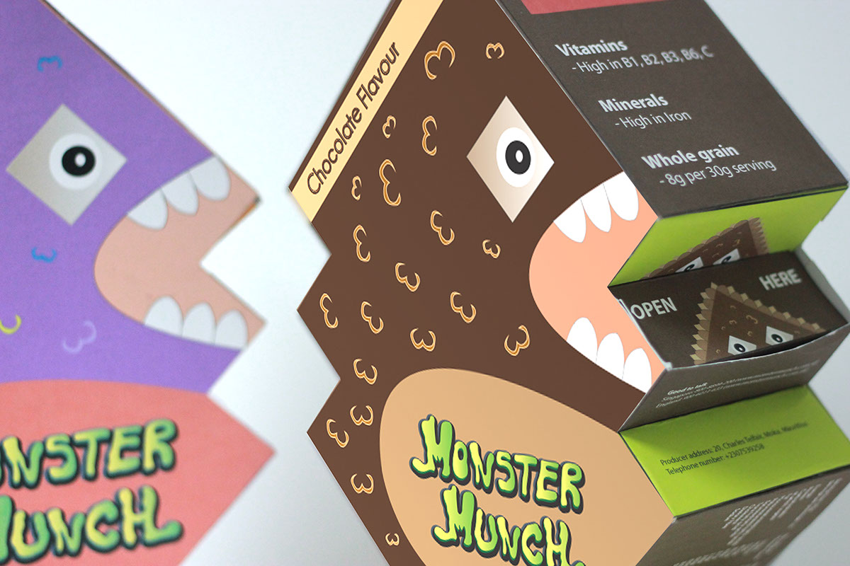 cereal box monster children chocolate fruity