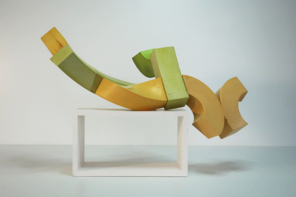 3D abstract Abstract Art Jesmonite  minimal modern sculptor sculpture