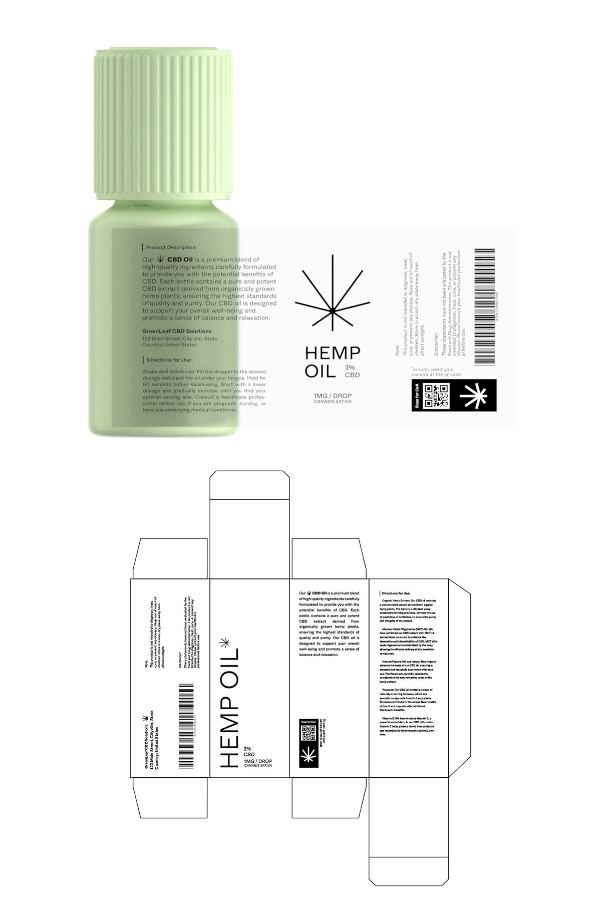 Packaging packaging design brand identity logo hemp CBD Label Mockup Brand Design