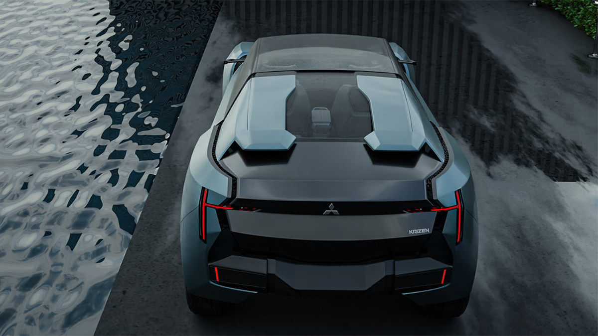 Mitsubishi concept design cardesign suv automotive   futuristic Technology creative morphing
