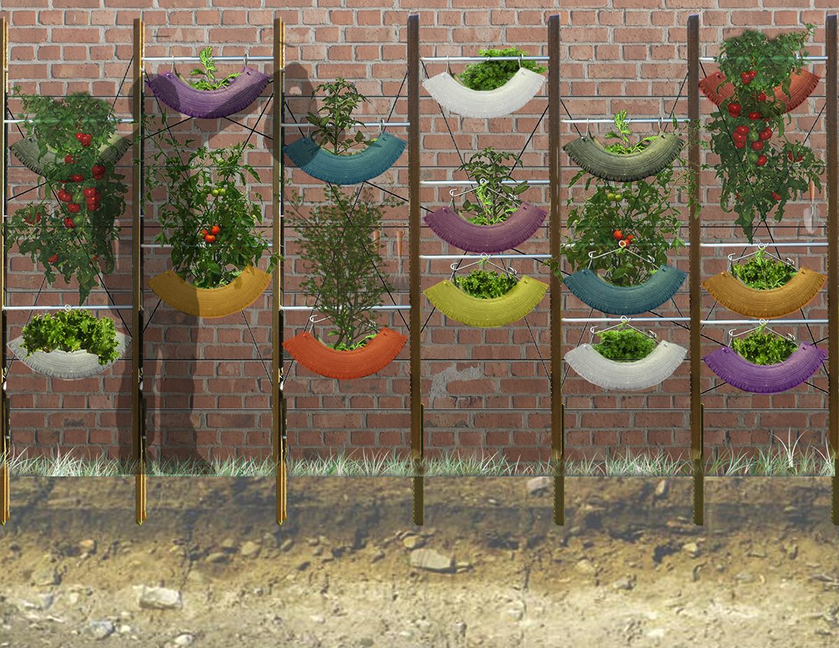 vertical garden renewable materials project home