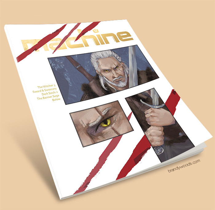 magazine Magazine Cover Video Games the witcher digital digital illustration editorial Editorial Illustration