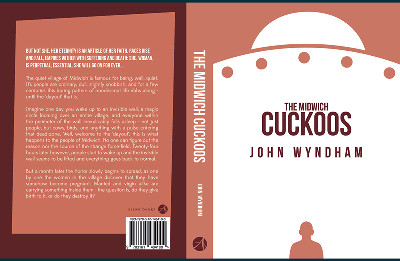 John Wyndham book book covers Cover Art cover editorial graphic graphics design Illustrative triffids midwich cuckoos outward urge chocky wyndham