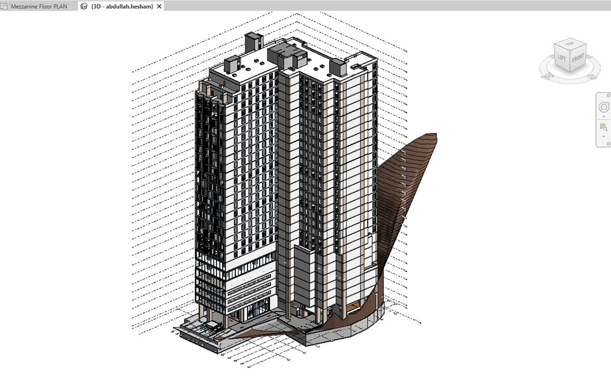 revit architecture hotel modeling BIM