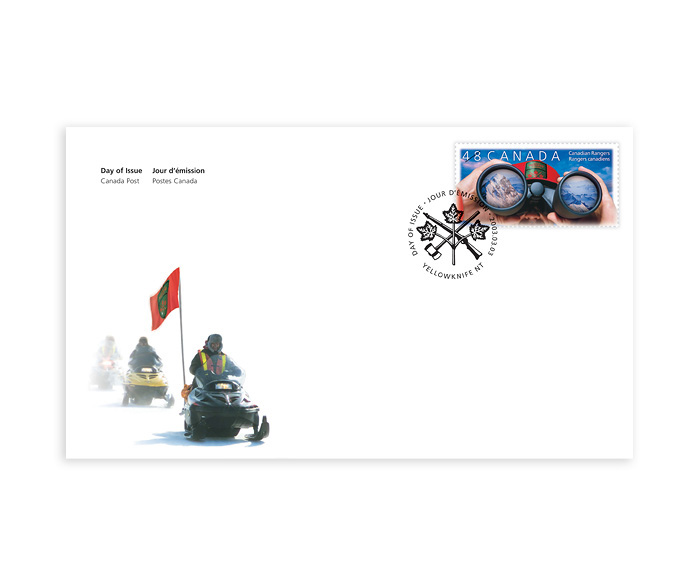 Adobe Portfolio Stamp Design Canadian Rangers Canada Post graphic design  ILLUSTRATION 