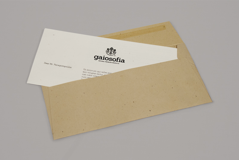 Gaiosofia identity premium Greece traditional earth Keik Bureau roots e-shop recycled paper Logotype Quality Natural products Olive Oil fresh