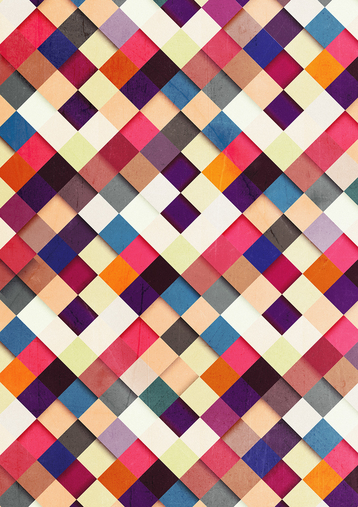 squares shapes Colourful  Fun pattern geometry