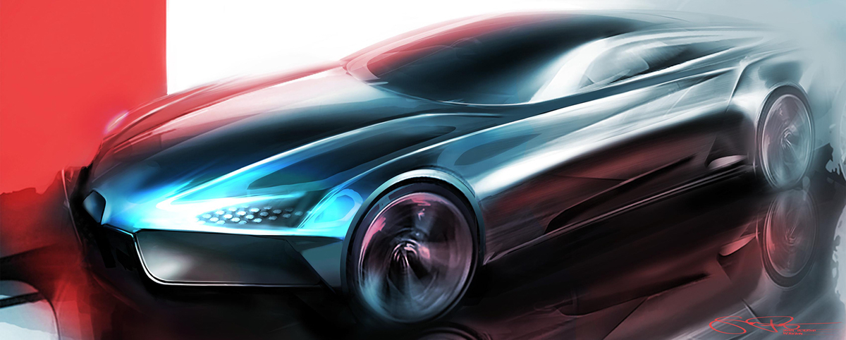 Art Center chrysler sabre sketch design car design rendering
