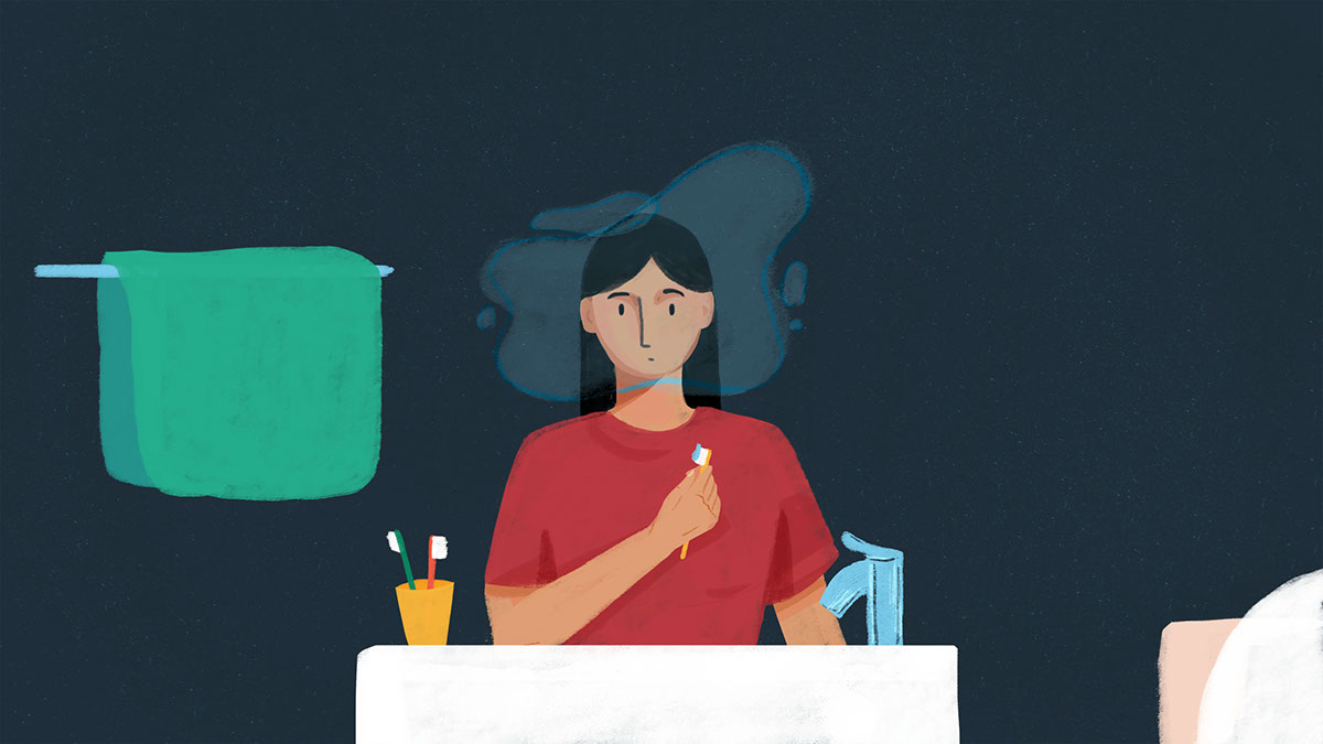 ILLUSTRATION  digital Character design  depression mental health video India