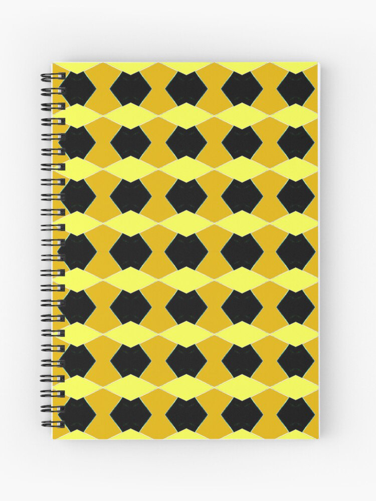 moutarde yellow noir fluorescent seventies 70's pattern print geometric dessin numérique 