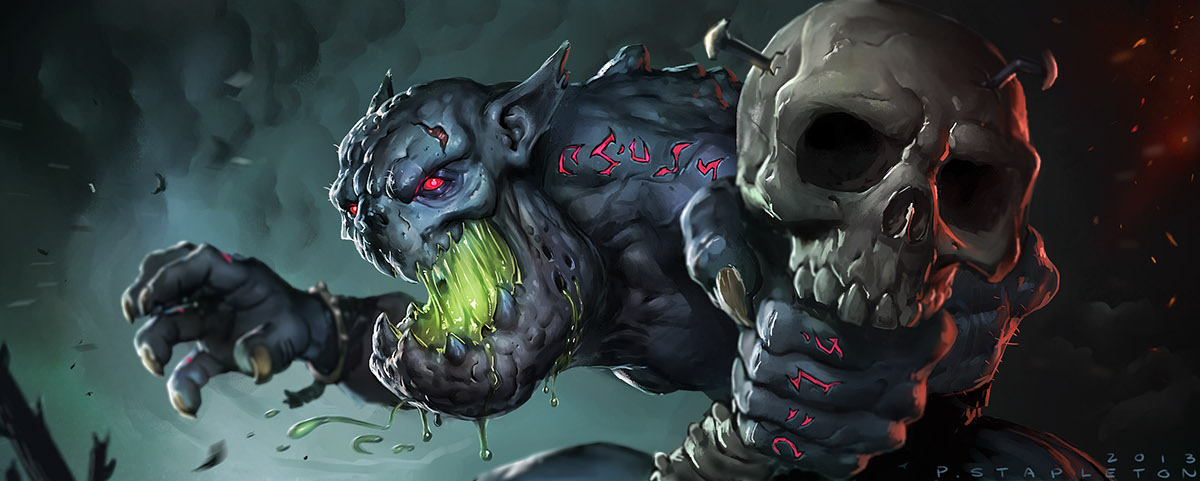Peter Stapleton process tutorial how to monster creature portrait diablo Diablo 3 Blizzard video