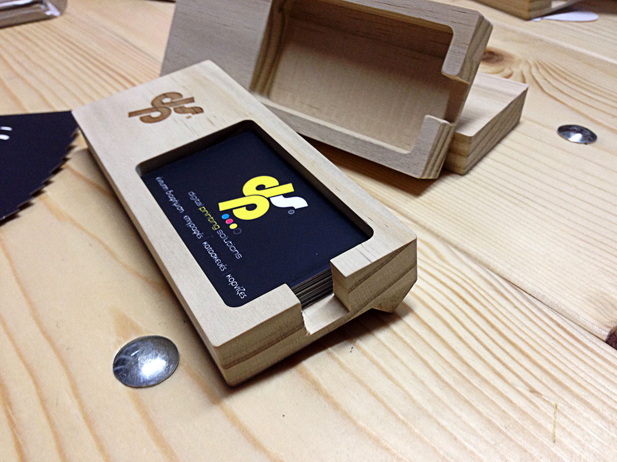 wood#cnc#laser# wooden business card case.