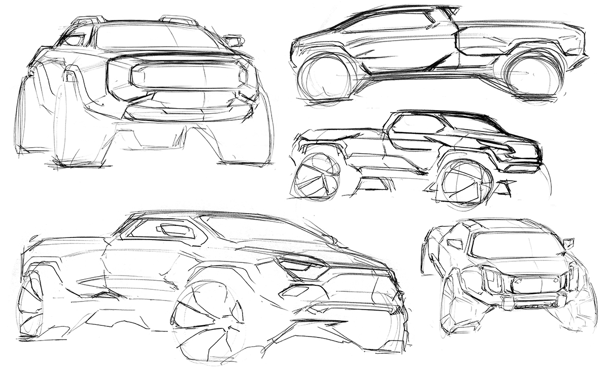 sketches Interior BMW Hatchback pickup truck supercar buick