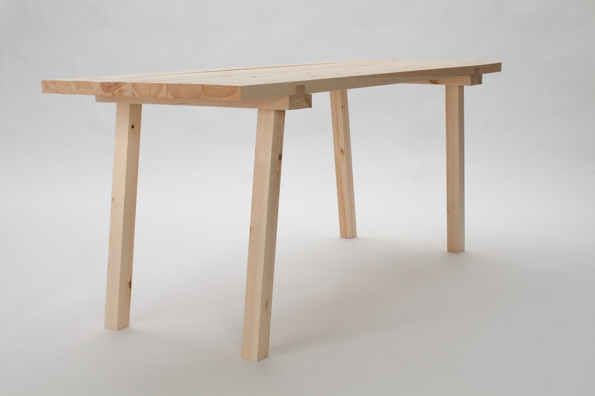 wood working   furniture  table  dovetail evolutionary design