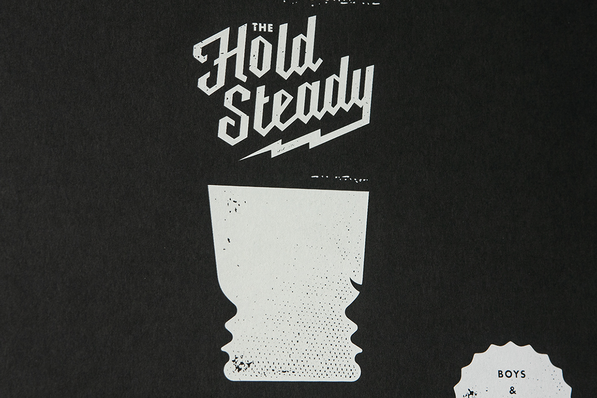 hold steady poster glow-in-the-dark art gallery 1988