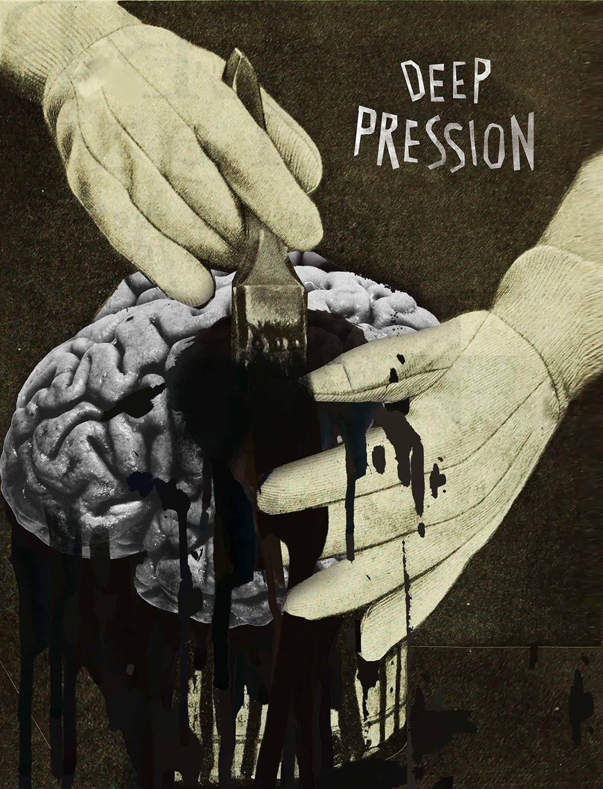 Social Poster Poster Design collage depression