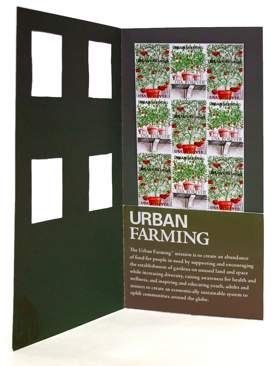 stamps Booklet urban farming floral