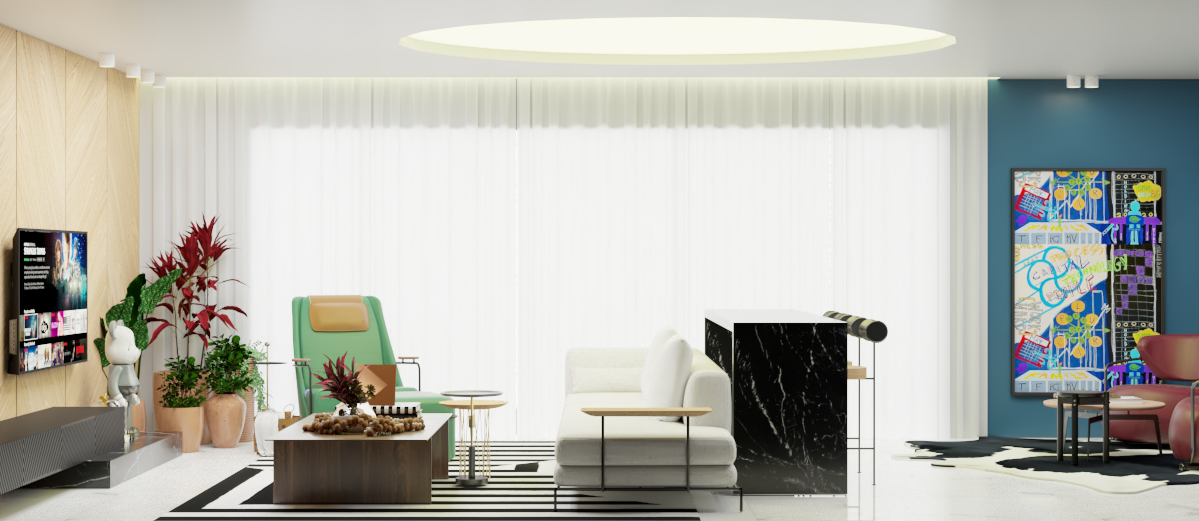 ARQUITETURA colorblock decoration design de interiores interiordesign Livingroon livingroon design MO