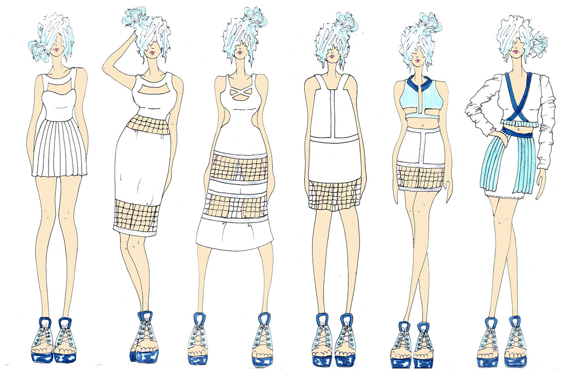 fashionillustration tennis Sporty moodboard conceptboard   fashiondesign trends design lineup Mode Style draw croquis