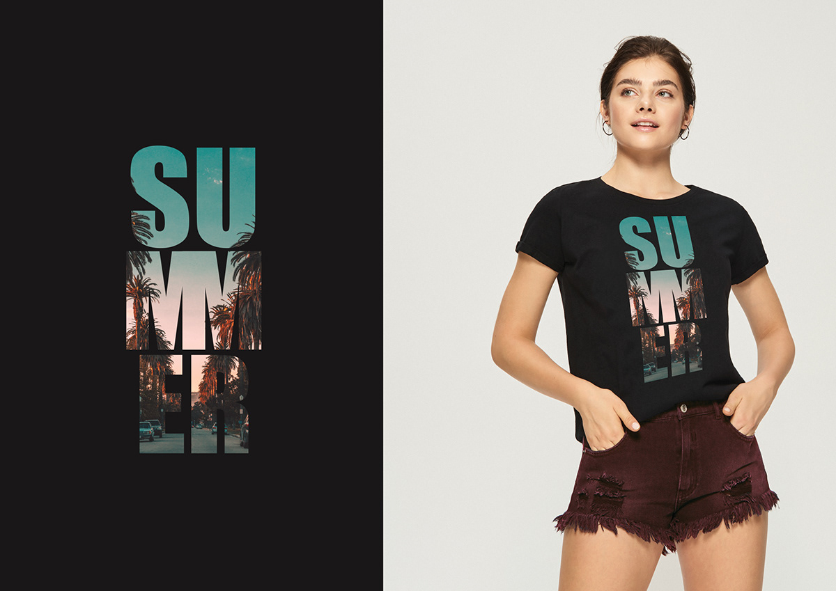 t-shirt Fashion  print girl textile design  summer print design 