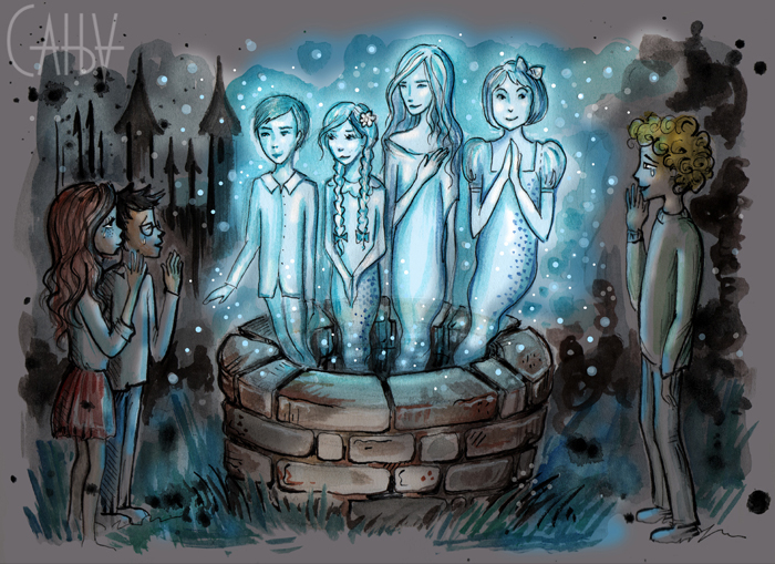 bookillustration fictional fantasy creatures children teenager literature Spirits Magic   school