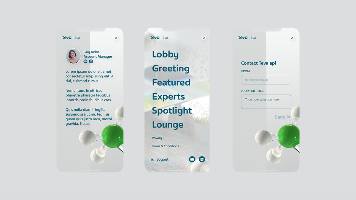 crystals glass molecule Pharmaceutical 3d website medical landing page UI Animation Web Design  chemistry